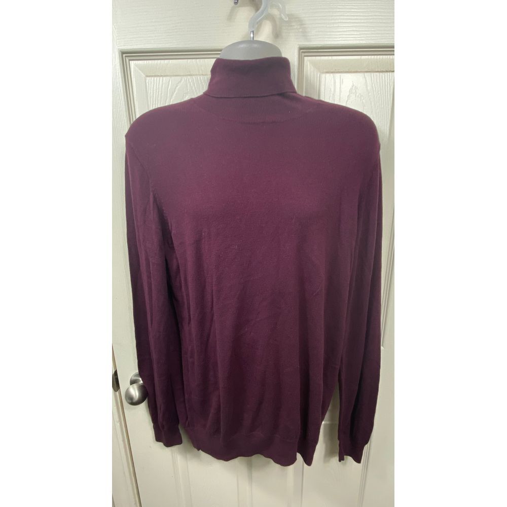 Men's Michael‎ Strahan Modern Fit Cotton/Silk Blend Turtleneck Sweater Size XLT